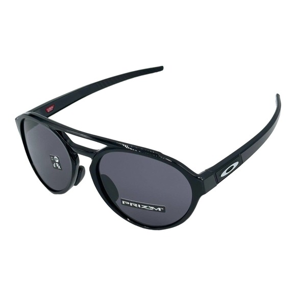 Oakley Forager Asia Fit Polished Black Prizm Grey Lens Sunglasses (Authentic) - Picture 1 of 7